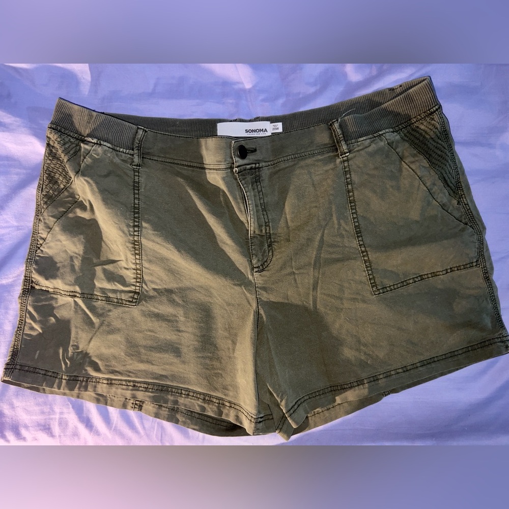 Sonoma Women's Khaki Cargo Shorts